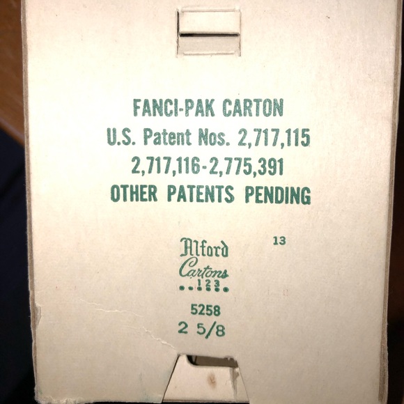 Vintage Shiny Brite Red Jumbo Fanci-Pac Long Christmas Tree Box Glass Ornaments - Picture 10 of 10